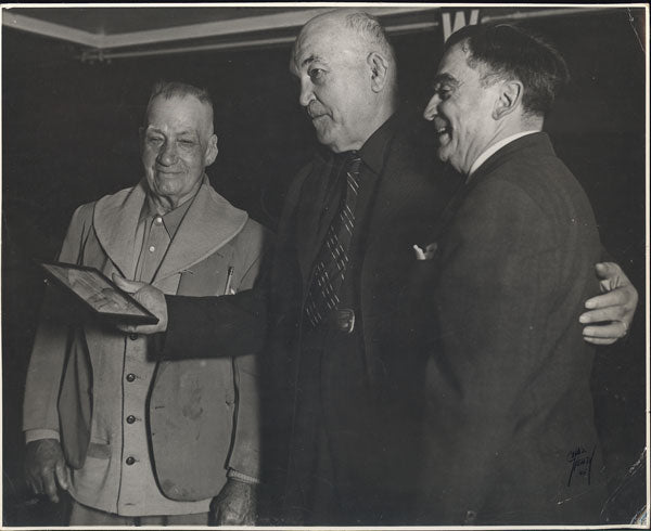 JEFFRIES, JAMES J. & TOM SHARKEY ORIGINAL PHOTO (1945)