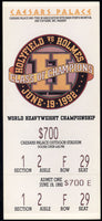 HOLYFIELD, EVANDER-LARRY HOLMES FULL ON SITE TICKET (1992)