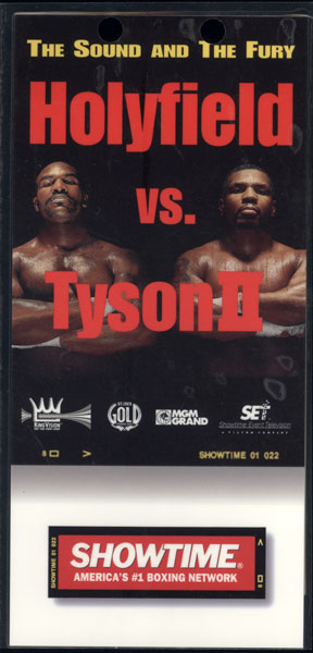 TYSON, MIKE-EVANDER HOLYFIELD II SHOWTIME CREDENTIAL (1997)