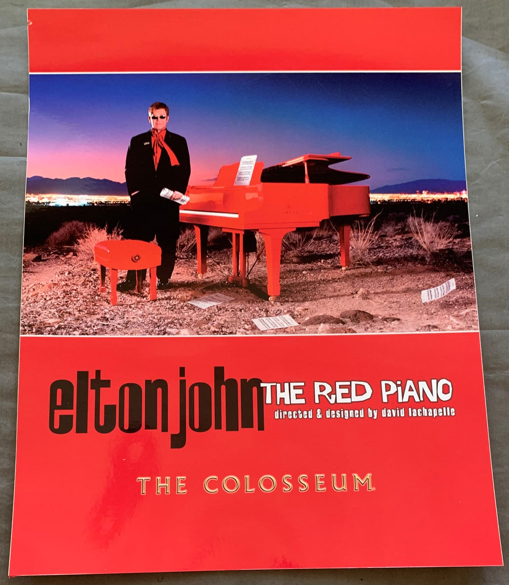 JOHN, ELTON THE RED PIANO ON SITE LOBBY POSTER (2009-FAREWELL TOUR