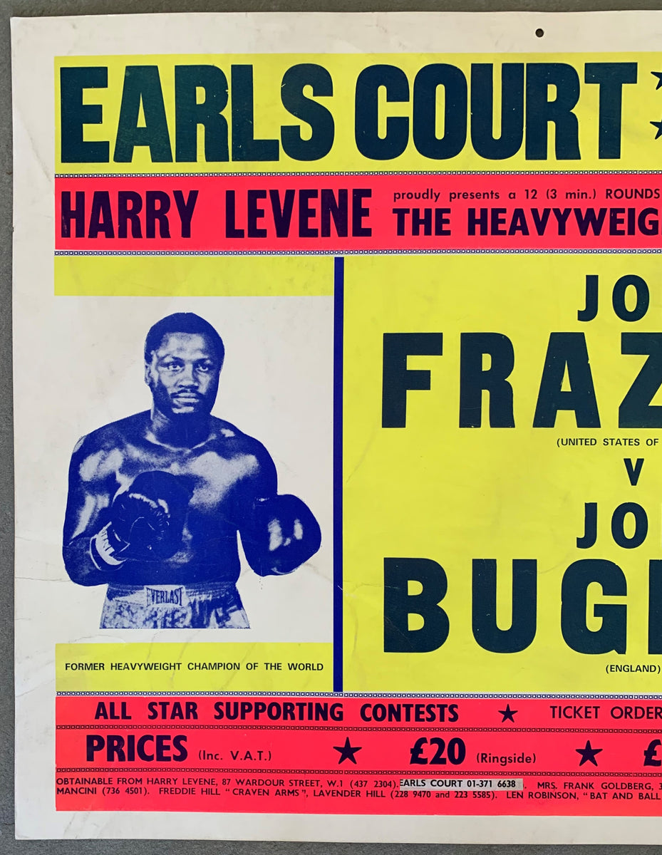 FRAZIER, JOE-JOE BUGNER ON SITE POSTER (1973) – JO Sports Inc.