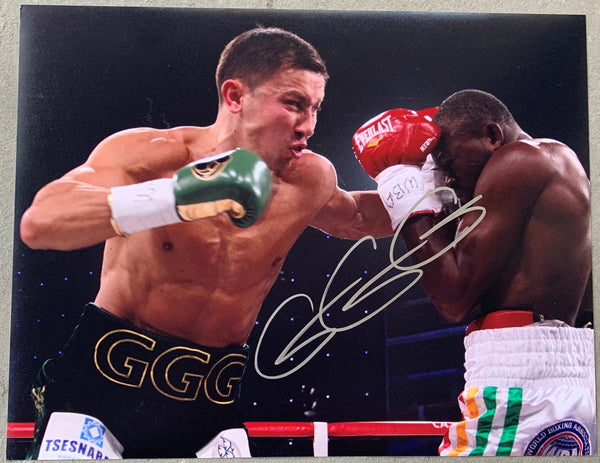 GOLOVKIN, GENNADY SIGNED LARGE FORMAT ACTION PHOTO