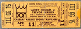 HOLMES, LARRY-TREVOR BERBICK ON SITE FULL TICKET (1981)