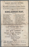 JOHNSON, JACK-TOMMY BURNS FIGHT FILM PHOTO POSTCARD (1908)