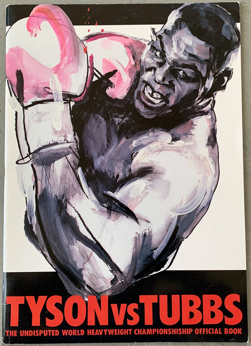 TYSON vs TUBBS (タイソン対タッブス)パンフレット　ポートレート付 Yahoo!オークション - マイク・タイソン vsトニータッブス TYSON