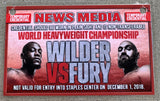 FURY, TYSON-DEONTAY WILDER I MEDIA CREDENTIAL (2018)