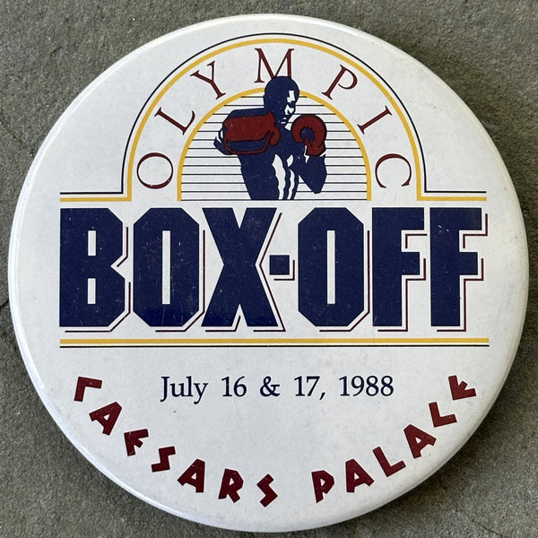 1988 OLYMPIC BOXOFFS SOUVENIR PIN (JONES,JR.,CARBAJAL, BOWE, MERCER)