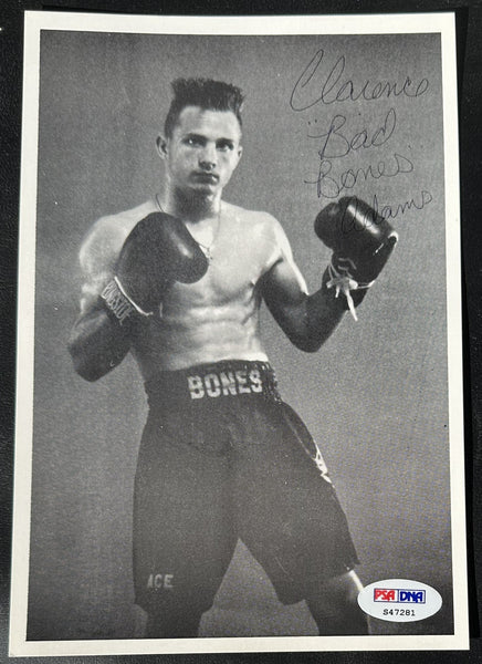 ADAMS, CLARENCE "BAD BONES" SIGNED PHOTO (PSA/DNA)