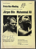 ALI, MUHAMMAD-JURGEN BLIN SIGNED OFFICIAL PROGRAM (1971-SIGNED BY BLIN & REG GUTTERIDGE)