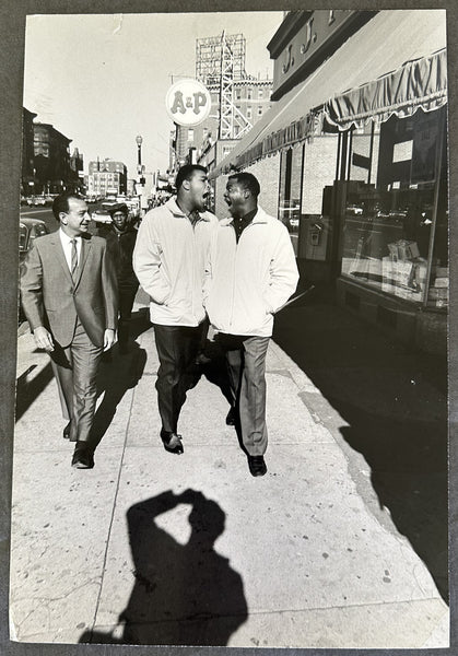 ALI, MUHAMMAD & DREW "BUNDINI" BROWN & ANGELO DUNDEE ORIGINAL TYPE 1 LARGE FORMAT PHOTOGRAPH (1964)