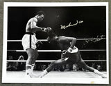 ALI, MUHAMMAD & BOB FOSTER SIGNED WIRE PHOTO (1972-JSA)