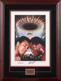 ALI, MUHAMMAD & JOE FRAZIER & GEORGE KALINSKY SIGNED ORIGINAL LIMITED EDITION LARGE FORMAT PHOTOGRAPH (ALI-FRAZIER I FIGHT-1971)