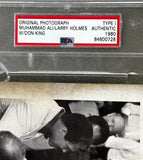 ALI, MUHAMMAD-LARRY HOLMES-DON KING ORIGINAL TYPE 1 PHOTOGRAPH (1980-PSA/DNA)