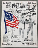 ALI, MUHAMMAD-SONNY LISTON II OFFICIAL PROGRAM (1965-WHITE VARIATION)