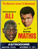 ALI, MUHAMMAD-BUSTER MATHIS SIGNED OFFICIAL PROGRAM (1971-SIGNED BY ALI-JSA)