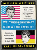 ALI, MUHAMMAD-KARL MILDENBERGER OFFICIAL PROGRAM (1966-SIGNED BY JOHANSSON & SCHOLZ)