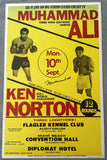 ALI, MUHAMMAD-KEN NORTON II SIGNED CLOSED CIRCUIT POSTER (1973-SIGNED BY ALI)