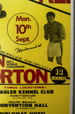 ALI, MUHAMMAD-KEN NORTON II SIGNED CLOSED CIRCUIT POSTER (1973-SIGNED BY ALI)
