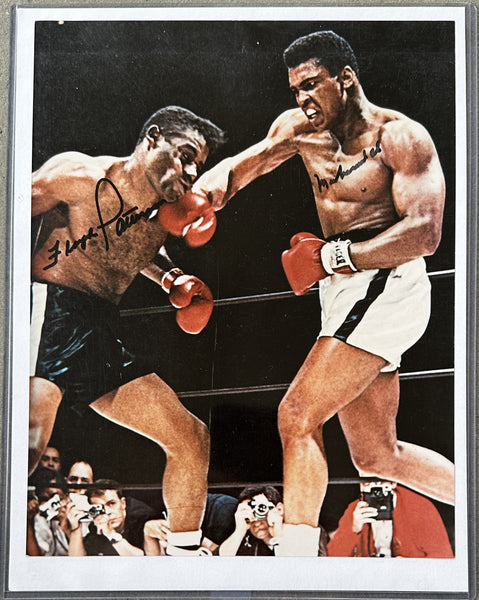 ALI, MUHAMMAD & FLOYD PATTERSON SIGNED PHOTO (JSA AUTHENTICATED)