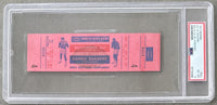 ALI, MUHAMMAD-EARNIE SHAVERS ON SITE FULL TICKET (1977-PSA/DNA-EX-MINT 6)