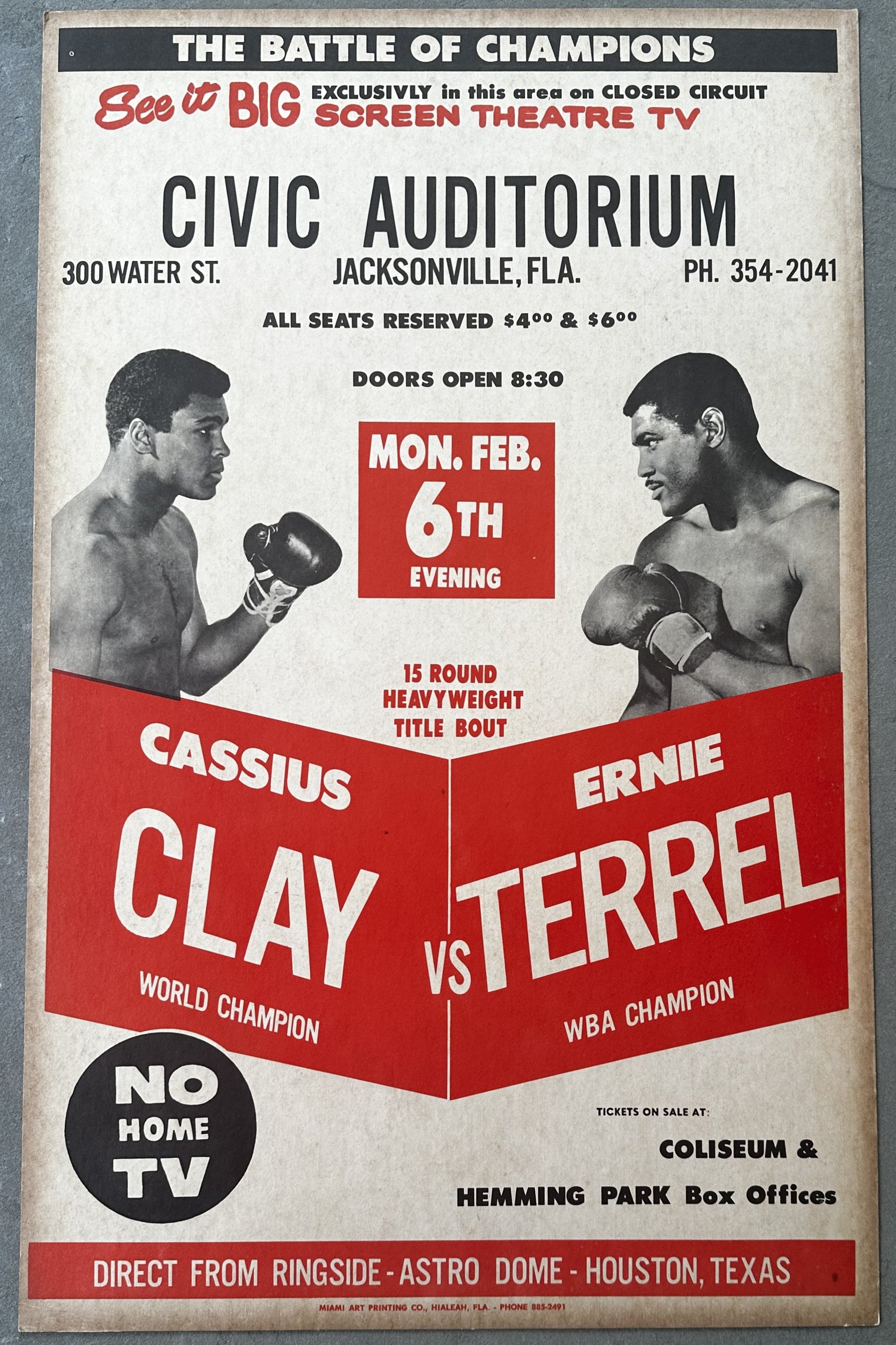 Posters (closed circuit/fight film) – JO Sports Inc.