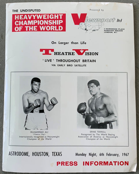 ALI, MUHAMMAD-ERNIE TERRELL PRESS KIT (1967)