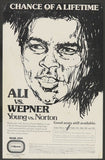 ALI, MUHAMMAD-CHUCK WEPNER ORIGINAL ON SITE POSTER (1975)