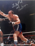 ALI, MUHAMMAD & CHUCK WEPNER SIGNED LARGE FORMAT PHOTO (1975-TO WEPNER'S MANAGER)