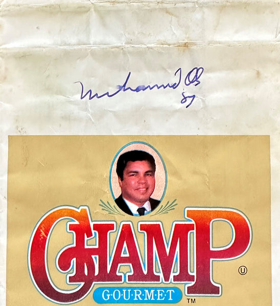Cookies Muhammad ALI, MUHAMMAD SIGNED CHAMP CHOCOLATE CHIP COOKIES PACKAGE – JO Sports Inc.