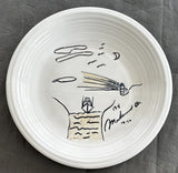 ALI, MUHAMMAD HAND SIGNED & PAINTED CHINA PLATE (1990-PSA/DNA)