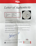 ALI, MUHAMMAD HAND SIGNED & PAINTED CHINA PLATE (1990-PSA/DNA)