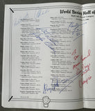 WORLD BOXING HALL OF FAME SIGNED PROGRAM (1986-BY ALI, LAMOTTA & OTHERS)