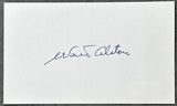 ALSTON, WALTER SIGNED INDEX CARD (JSA)