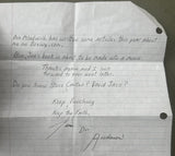 ANDERSON, TIM "DOC" HAND WRITTEN & SIGNED PRISON LETTER (2012)