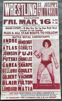 ANDRE THE GIANT BATTLE ROYAL ON SITE WRESTLING POSTER (1984)