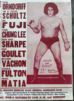 ANDRE THE GIANT BATTLE ROYAL ON SITE WRESTLING POSTER (1984)