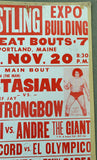 ANDRE THE GIANT-MR. FUJI & CHIEF JAY STRONGBOW-STAN STASIAK ON SITE POSTER (1973)