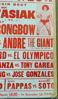 ANDRE THE GIANT-MR. FUJI & CHIEF JAY STRONGBOW-STAN STASIAK ON SITE POSTER (1973)