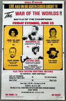 ANDRE THE GIANT-CHUCK WEPNER-BRUNO SAMMARTINO-STAN HANSEN ON SITE POSTER (1976-ALI-INOKI CLOSED CIRCUIT)