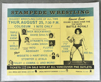 ANDRE THE GIANT 15 MAN BATTLE ROYAL ON SITE POSTER (1983)