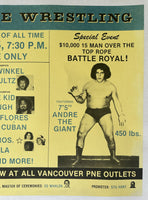 ANDRE THE GIANT 15 MAN BATTLE ROYAL ON SITE POSTER (1983)