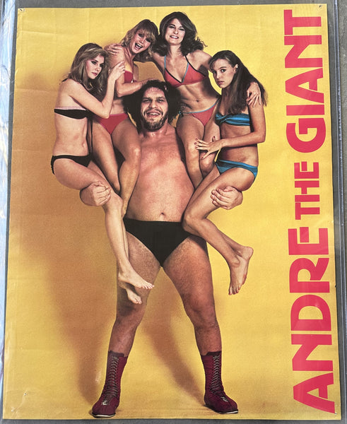 ANDRE THE GIANT PROMOTIONAL POSTER (1980'S)