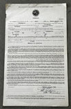 ANDREWS, AL SIGNED FIGHT CONTRACT (1954-SIGNED BY HIS MANAGER & MATCHMAKER)