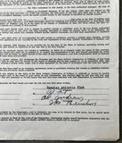 ANDREWS, AL SIGNED FIGHT CONTRACT (1954-SIGNED BY HIS MANAGER & MATCHMAKER)