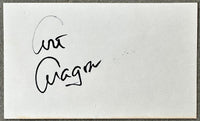 ARAGON, ART SIGNED INDEX CARD