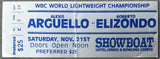 ARGUELLO, ALEXIS-ROBERTO ELIZONDO ON SITE STUBLESS TICKET (1981)