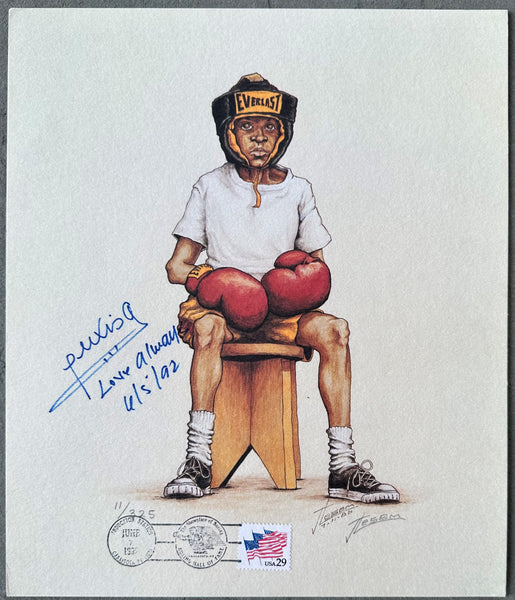 ARGUELLO, ALEXIS SIGNED LIMITED EDITION ARTWORK (BOXING HALL OF FAME)