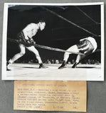 ARMSTRONG, HENRY-AL BUMMY DAVIS ORIGINAL TYPE 1 WIRE PHOTO (1944)