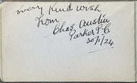 DIXON, GEORGE INK SIGNED ALBUM PAGE (1904)
