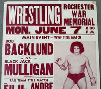 ANDRE THE GIANT ON SITE WRESTLING POSTER (1982)